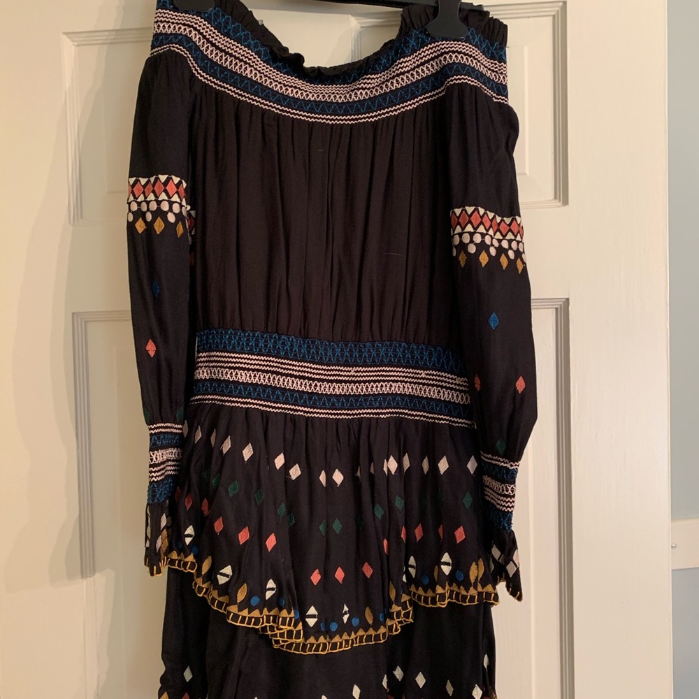 Red Carter Calla Smocked Dress